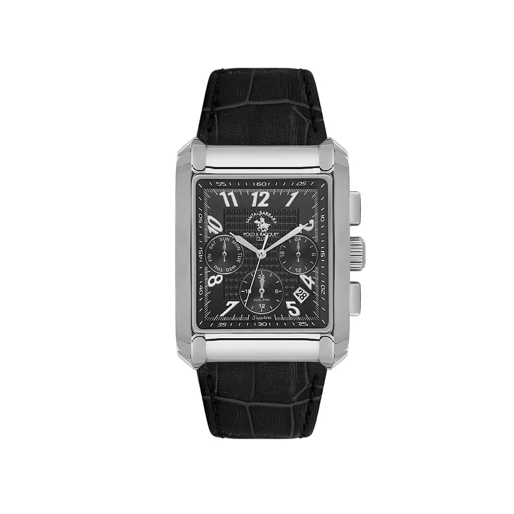 Santa Barbara Polo & Racquet Club Legend Black Genuine Leather Watch for Men SB.1.10550-1 - Daniel Klein Saudi Arabia