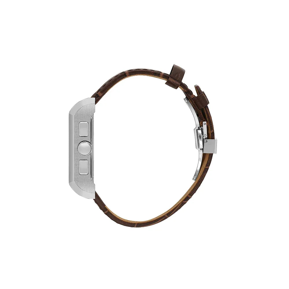 Santa Barbara Polo & Racquet Club Legend Silver Genuine Leather Watch for Men SB.1.10550-2 - Daniel Klein Saudi Arabia