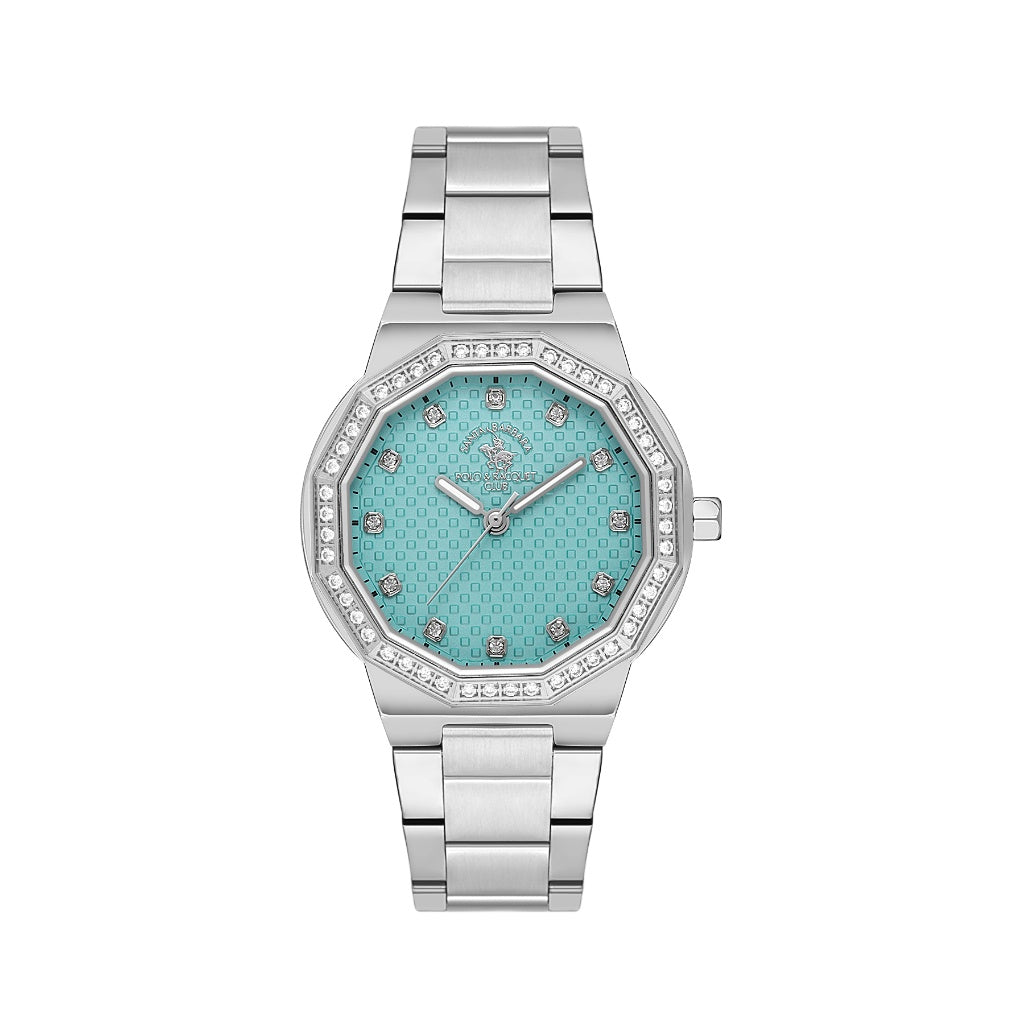 Santa Barbara Polo & Racquet Club Silver Stainless Steel Watch for Women SB.1.10552-1