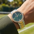 Santa Barbara Polo & Racquet Club Unique Silver and Gold Stainless Steel Watch for Women SB.1.10553-4