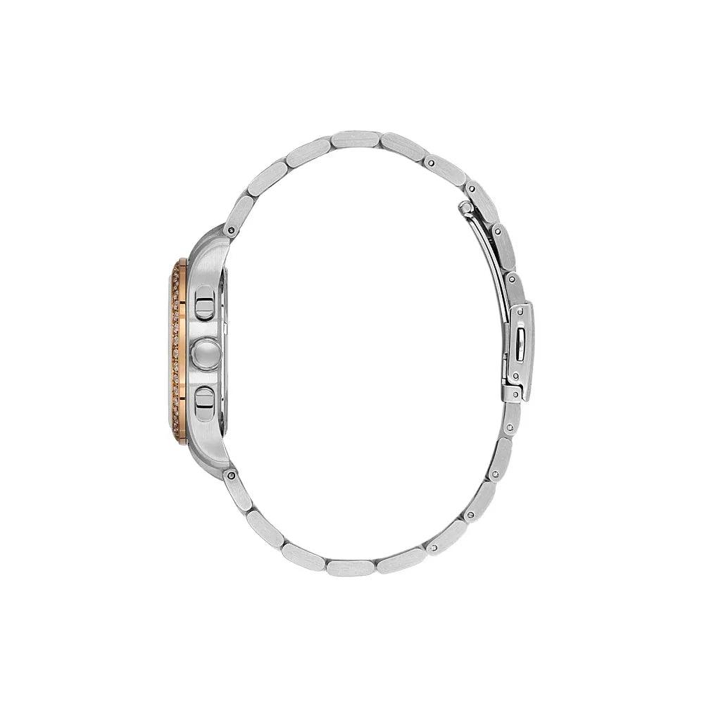 Santa Barbara Polo & Racquet Club Unique Silver and Rose Gold Stainless Steel Watch for Women SB.1.10555-5 - Daniel Klein Saudi Arabia