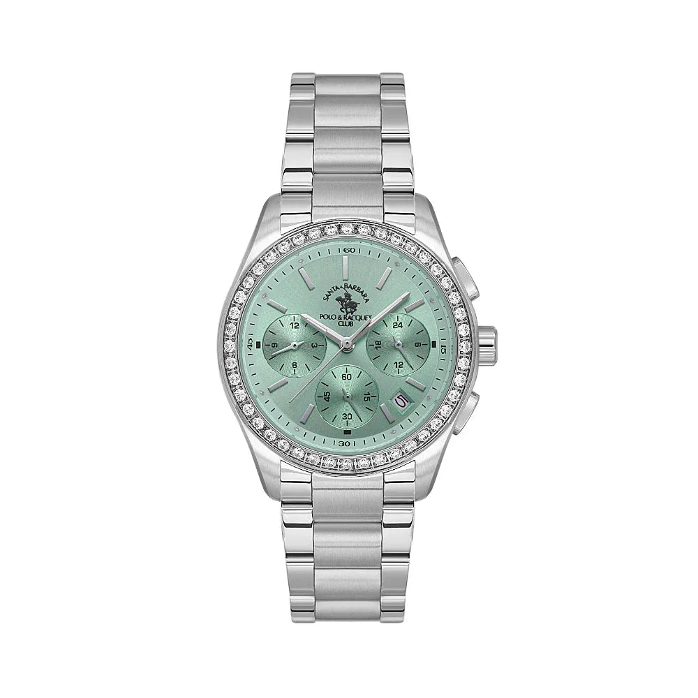 Santa Barbara Polo & Racquet Club Unique Silver Stainless Steel Watch for Women SB.1.10555-6 - Daniel Klein Saudi Arabia