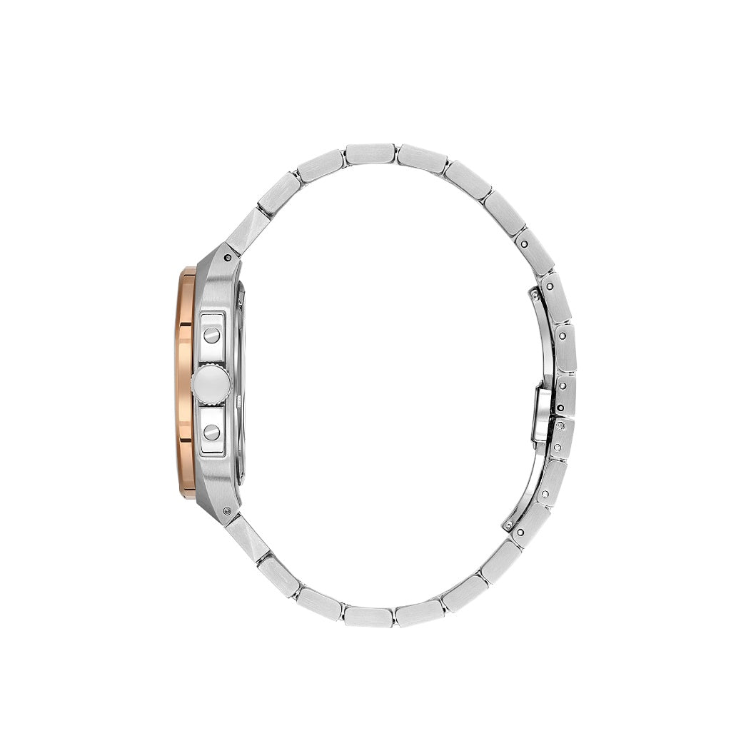 Santa Barbara Polo & Racquet Club Silver and Rose Gold Stainless Steel Watch for Men SB.1.10557-4