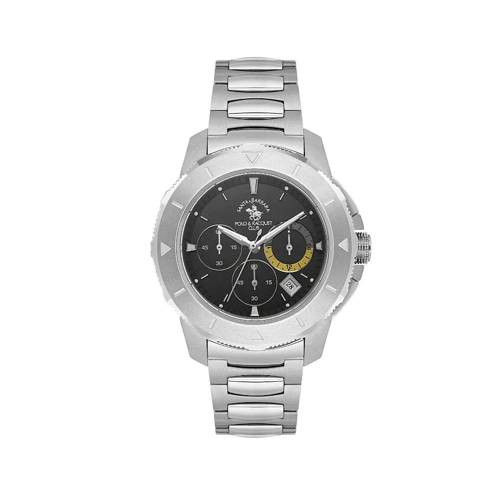 Santa Barbara Polo & Racquet Club Legend Silver Stainless Steel Watch for Men SB.1.10561-2 - Daniel Klein Saudi Arabia