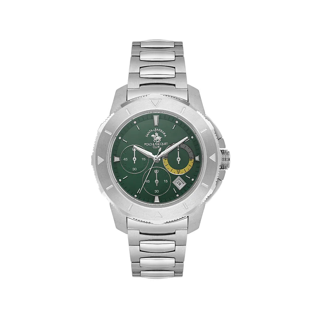 Santa Barbara Polo & Racquet Club Legend Silver Stainless Steel Watch for Men SB.1.10561-4 - Daniel Klein Saudi Arabia