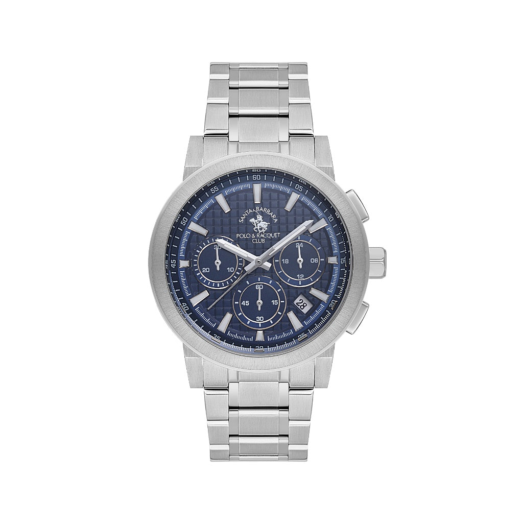Santa Barbara Polo & Racquet Club Silver Stainless Steel Watch for Men SB.1.10565-2
