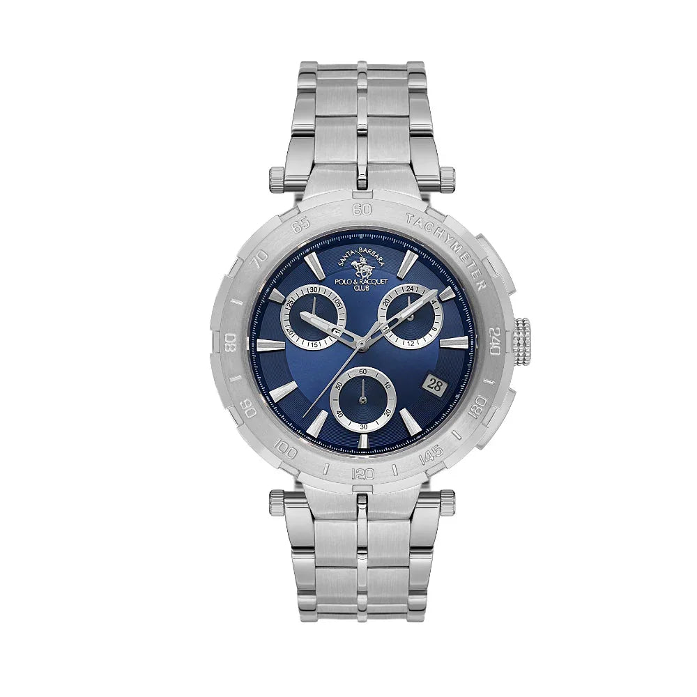 Santa Barbara Polo & Racquet Club Legend Silver Stainless Steel Watch for Men SB.1.10567-2 - Daniel Klein Saudi Arabia