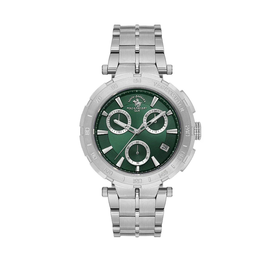 Santa Barbara Polo & Racquet Club Legend Silver Stainless Steel Watch for Men SB.1.10567-3 - Daniel Klein Saudi Arabia