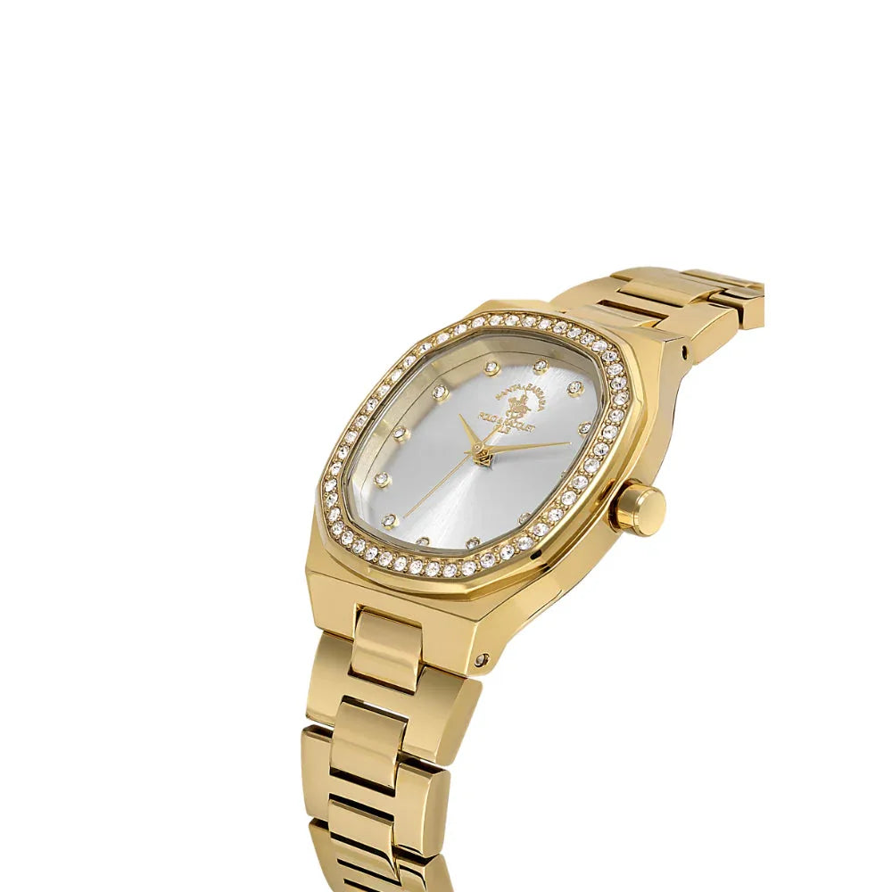 Santa Barbara Polo & Racquet Club Silver Stainless Steel Watch for Women SB.1.10625-3 - Daniel Klein Saudi Arabia