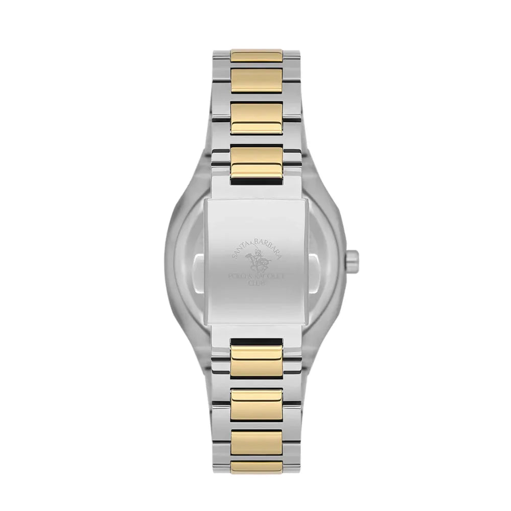 Santa Barbara Polo & Racquet Club Silver and Gold Stainless Steel Watch for Women SB.1.10625-5 - Daniel Klein Saudi Arabia