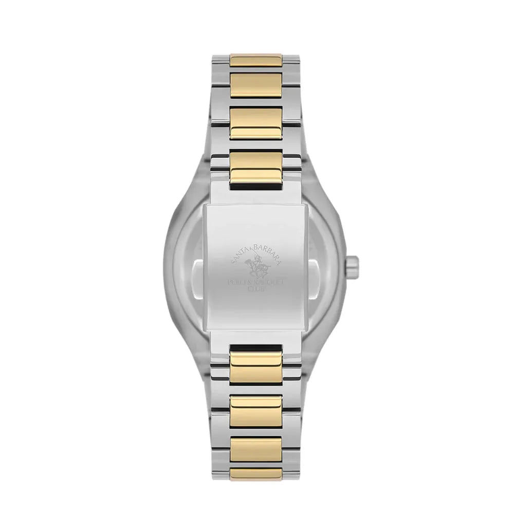 Santa Barbara Polo & Racquet Club Silver and Gold Stainless Steel Watch for Women SB.1.10625-6 - Daniel Klein Saudi Arabia