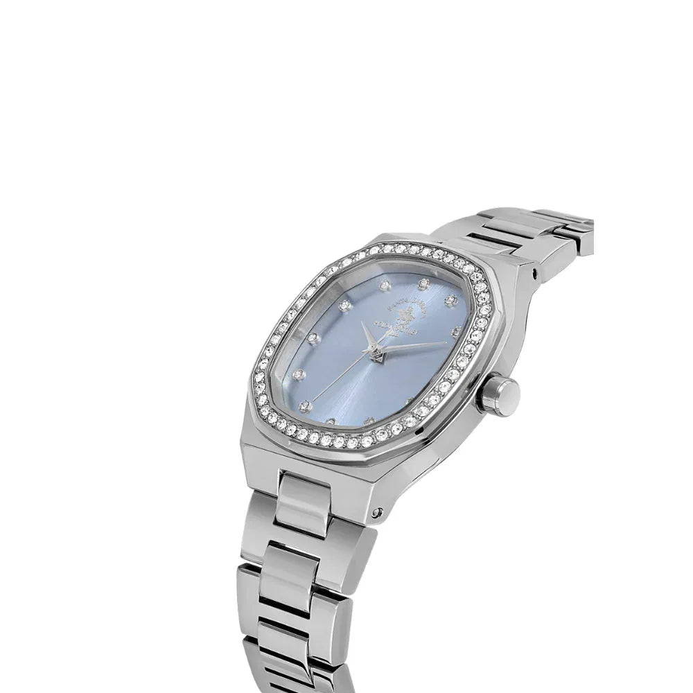 Santa Barbara Polo & Racquet Club Silver Stainless Steel Watch for Women SB.1.10625-7 - Daniel Klein Saudi Arabia