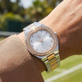 Santa Barbara Polo & Racquet Club Silver and Rose Gold Stainless Steel Watch for Women SB.1.10625-8