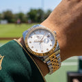 Santa Barbara Polo & Racquet Club Silver and Rose Gold Stainless Steel Watch for Women SB.1.10643-4