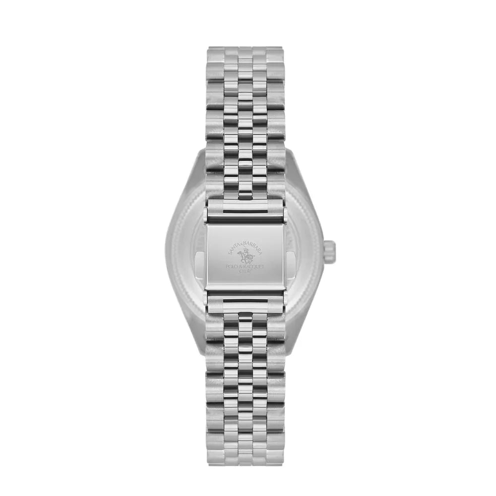 Santa Barbara Polo & Racquet Club Silver Stainless Steel Watch for Women SB.1.10643-5 - Daniel Klein Saudi Arabia