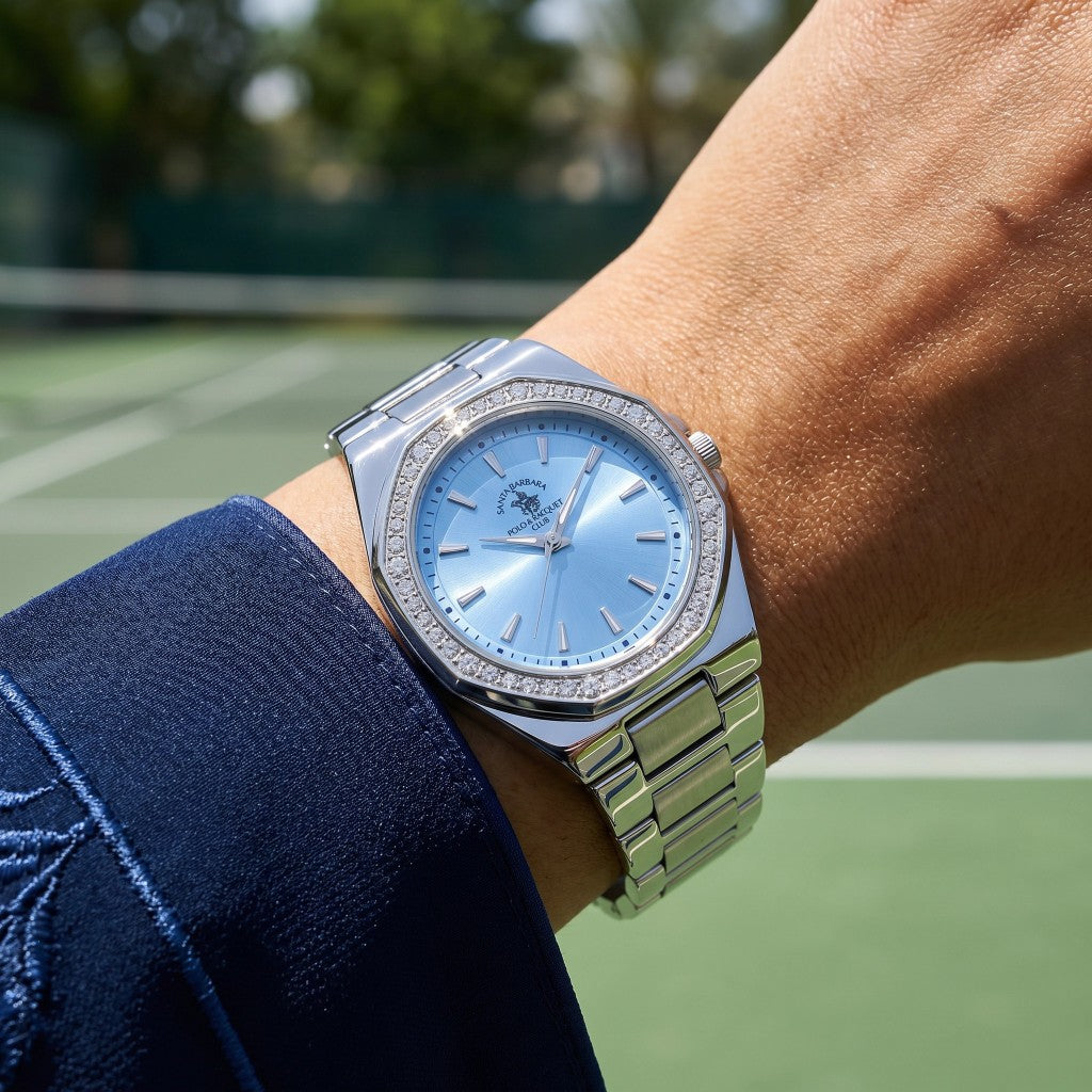 Santa Barbara Polo & Racquet Club Unique Silver Stainless Steel Watch for Women SB.1.10647-2