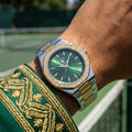 Santa Barbara Polo & Racquet Club Unique Silver and Gold Stainless Steel Watch for Women SB.1.10647-5