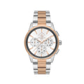 Santa Barbara Polo & Racquet Club Silver and Rose Gold Stainless Steel Watch for Men SB.1.10648-8