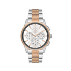 Santa Barbara Polo & Racquet Club Silver and Rose Gold Stainless Steel Watch for Men SB.1.10648-8