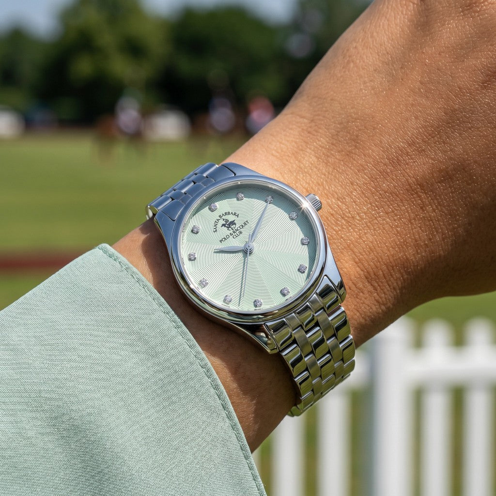 Santa Barbara Polo & Racquet Club Unique Silver Stainless Steel Watch for Women SB.1.10649-2