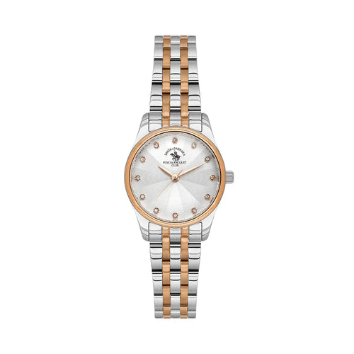 Santa Barbara Polo & Racquet Club Unique Silver and Rose Gold Stainless Steel Watch for Women SB.1.10649-6 - Daniel Klein Saudi Arabia