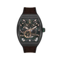 Santa Barbara Polo & Racquet Club Dark Brown Genuine Leather Watch for Men SB.1.10650-5