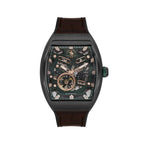 Santa Barbara Polo & Racquet Club Dark Brown Genuine Leather Watch for Men SB.1.10650-5
