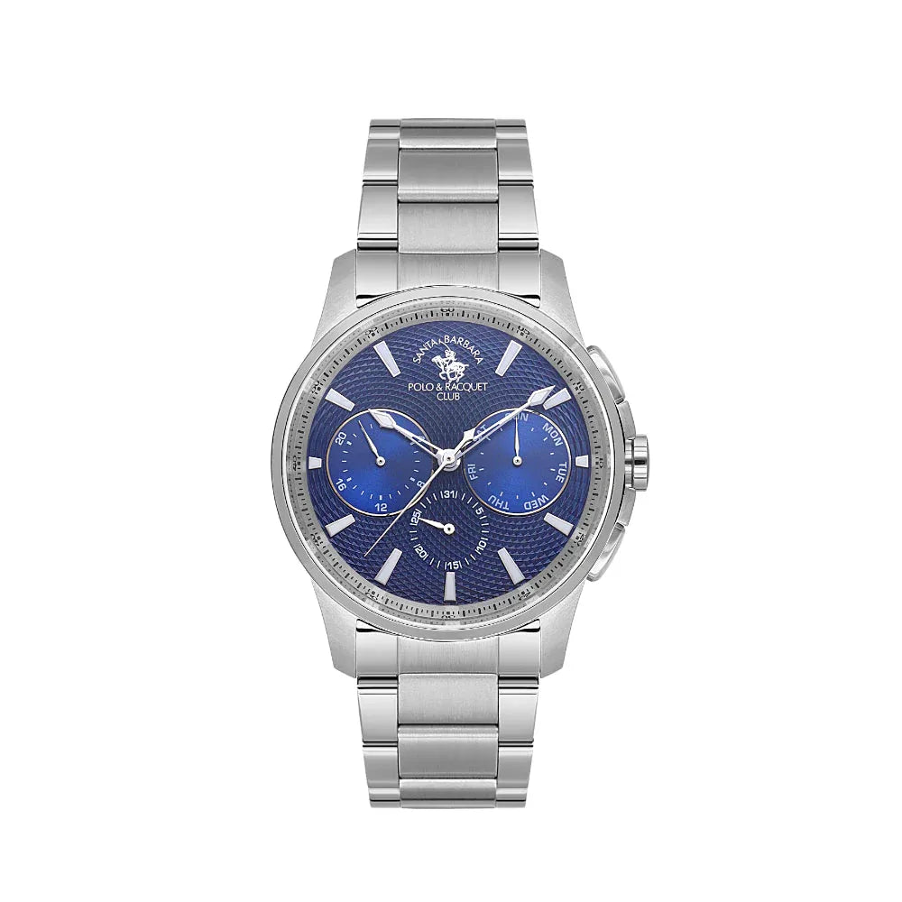Santa Barbara Polo & Racquet Club Legend Silver Stainless Steel Watch for Men SB.1.10651-3 - Daniel Klein Saudi Arabia
