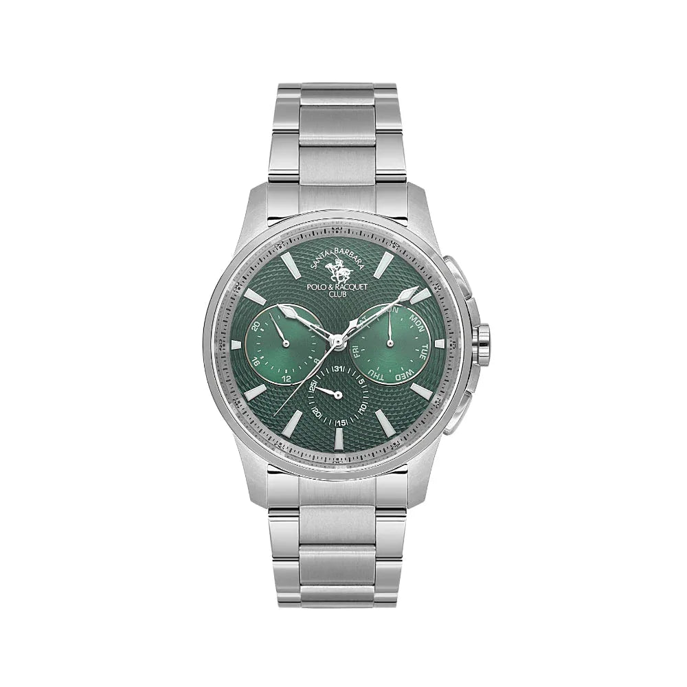 Santa Barbara Polo & Racquet Club Legend Silver Stainless Steel Watch for Men SB.1.10651-4 - Daniel Klein Saudi Arabia