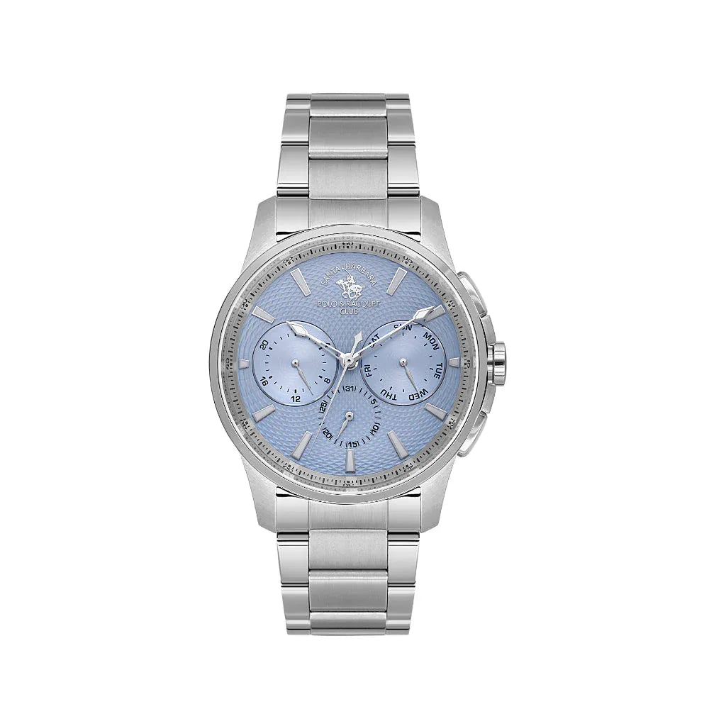 Santa Barbara Polo & Racquet Club Legend Silver Stainless Steel Watch for Men SB.1.10651-5 - Daniel Klein Saudi Arabia