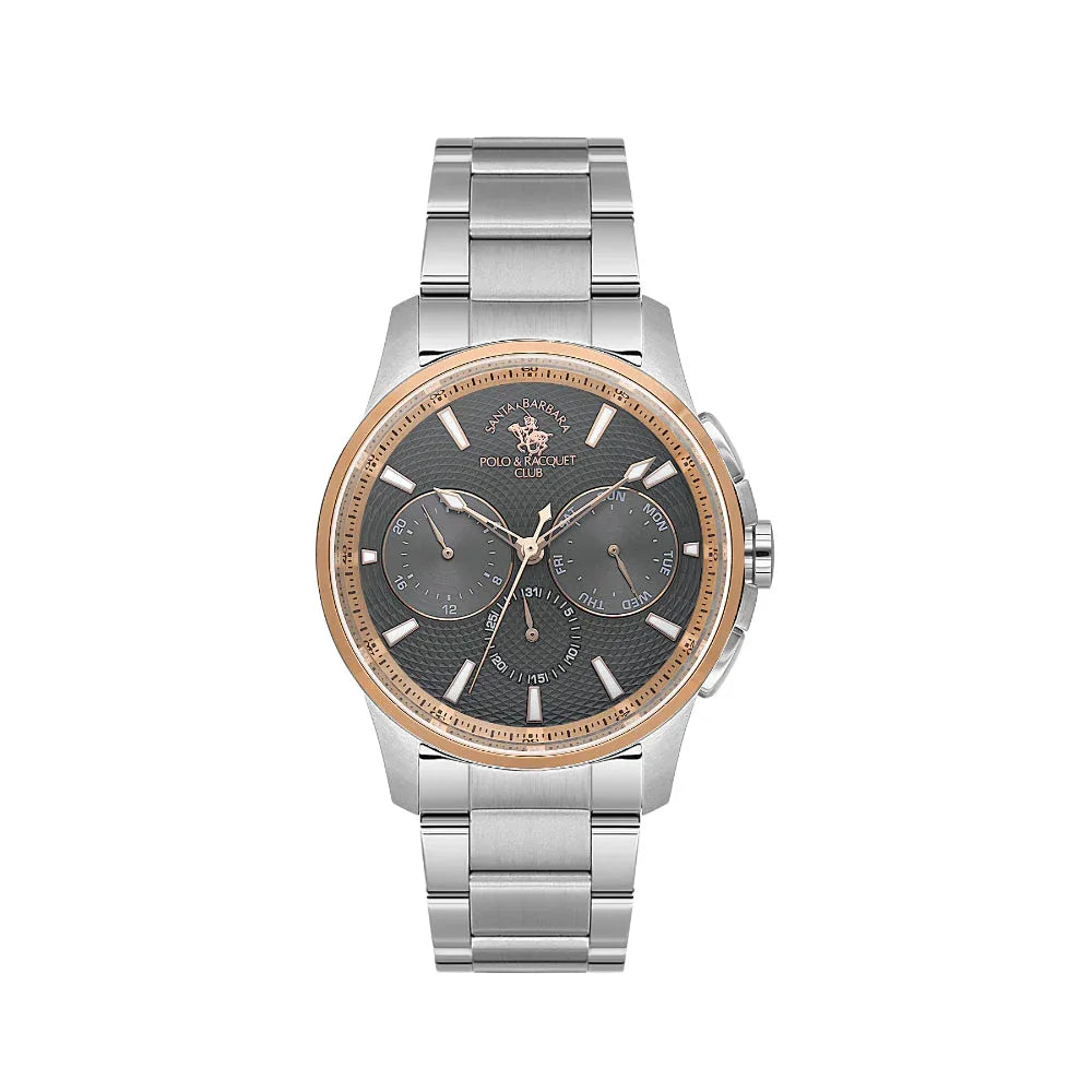 Santa Barbara Polo & Racquet Club Legend Silver Stainless Steel Watch for Men SB.1.10651-6 - Daniel Klein Saudi Arabia