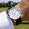 Santa Barbara Polo & Racquet Club Legend Black Genuine Leather Watch for Men SB.1.10652-1