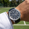 Santa Barbara Polo & Racquet Club Legend Black Genuine Leather Watch for Men SB.1.10652-2