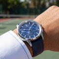 Santa Barbara Polo & Racquet Club Legend Dark Blue Genuine Leather Watch for Men SB.1.10652-3