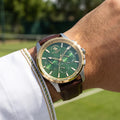 Santa Barbara Polo & Racquet Club Legend Brown Genuine Leather Watch for Men SB.1.10652-5