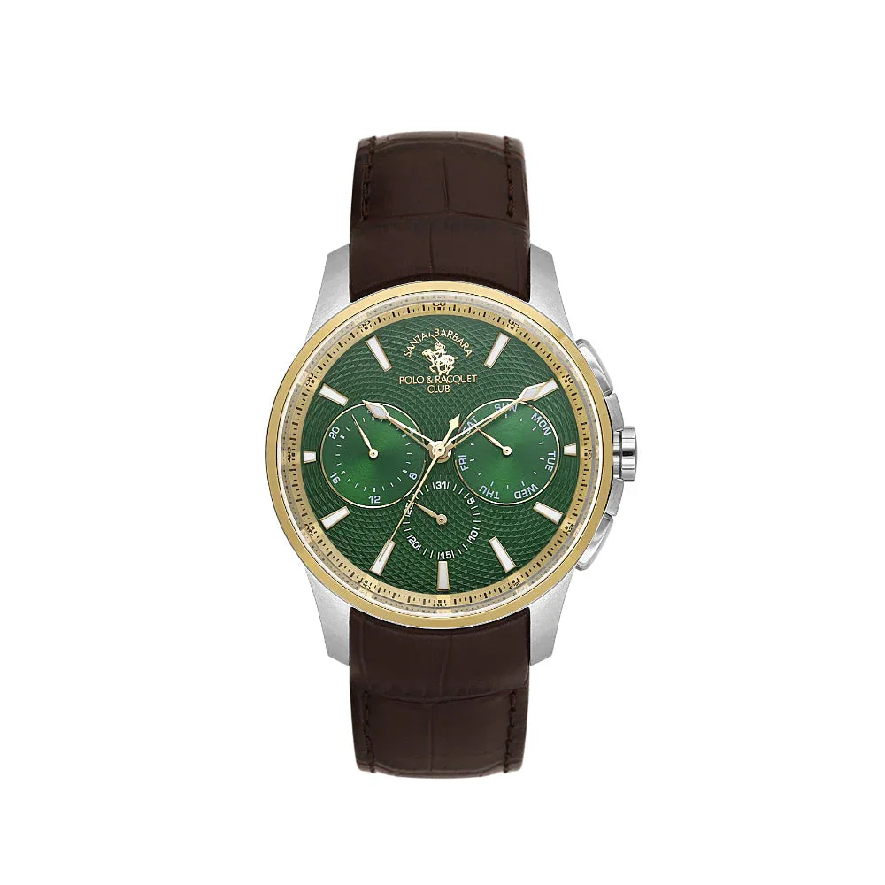 Santa Barbara Polo & Racquet Club Legend Brown Genuine Leather Watch for Men SB.1.10652-5 - Daniel Klein Saudi Arabia