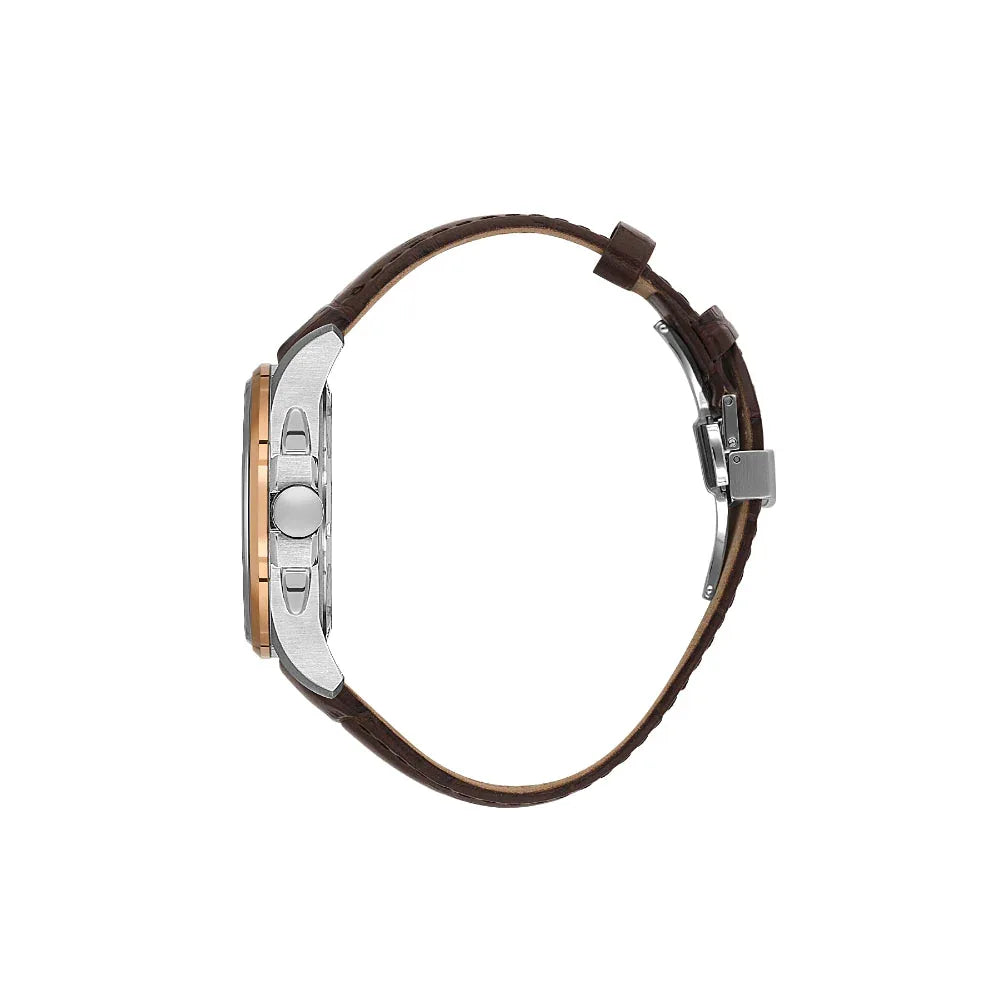 Santa Barbara Polo & Racquet Club Legend Dark Brown Genuine Leather Watch for Men SB.1.10652-7 - Daniel Klein Saudi Arabia
