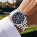 Santa Barbara Polo & Racquet Club Legend Silver Stainless Steel Watch for Men SB.1.10653-2
