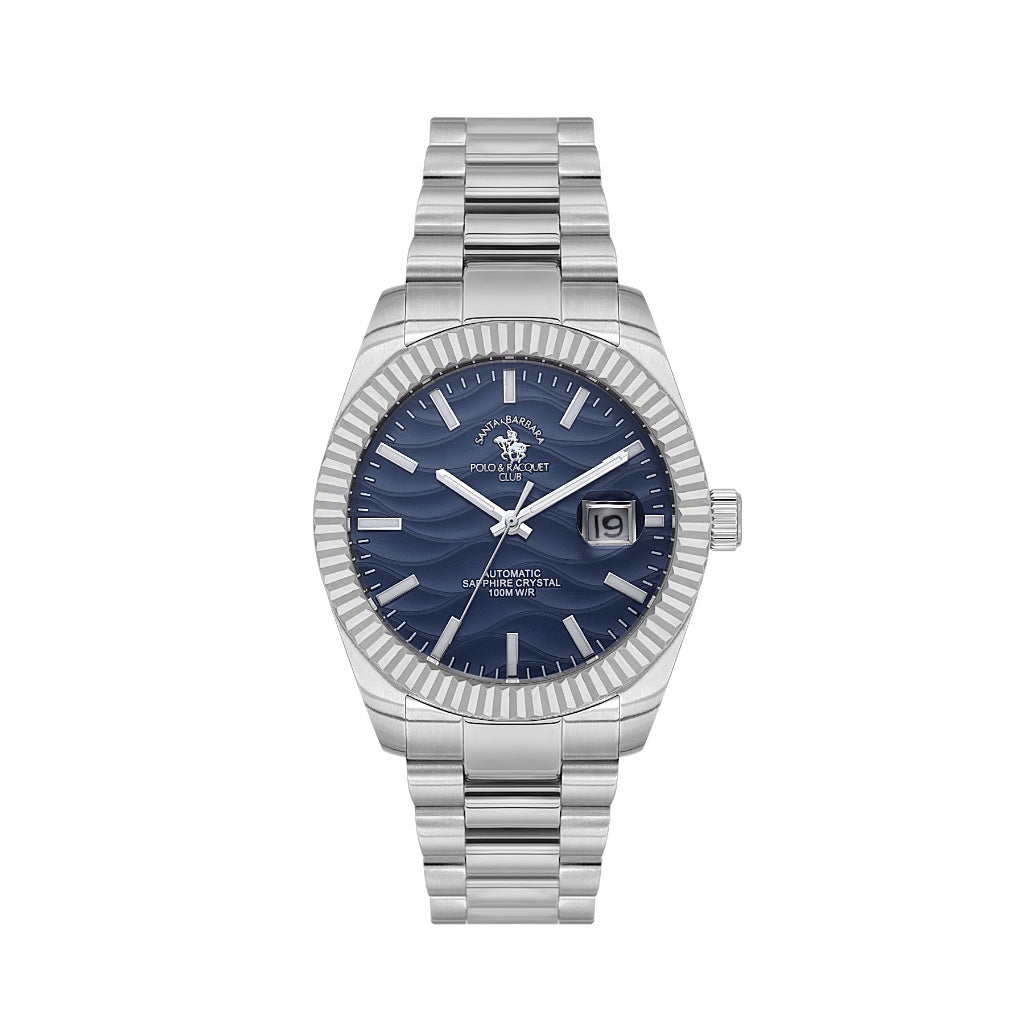 Santa Barbara Polo & Racquet Club Silver Stainless Steel Watch for Men SB.1.10654-2