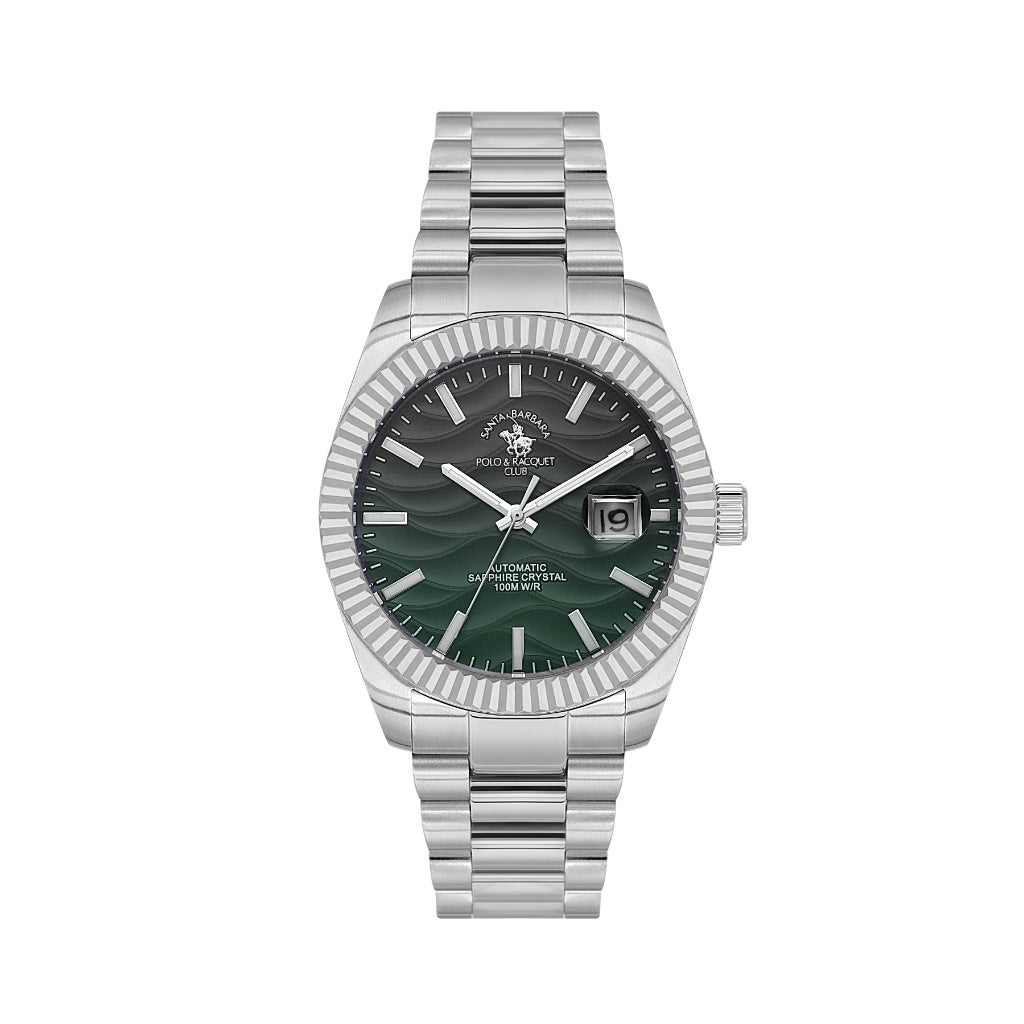 Santa Barbara Polo & Racquet Club Silver Stainless Steel Watch for Men SB.1.10654-3