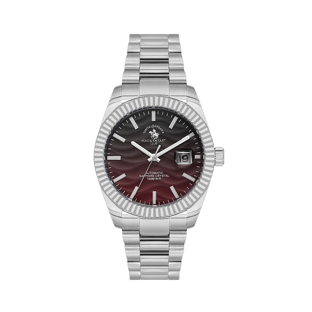 Santa Barbara Polo & Racquet Club Silver Stainless Steel Watch for Men SB.1.10654-4