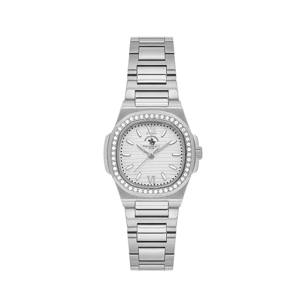 Santa Barbara Polo & Racquet Club Unique Silver Stainless Steel Watch for Women SB.1.10658-1 - Daniel Klein Saudi Arabia