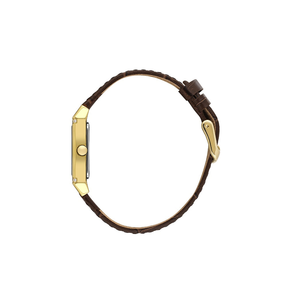 Santa Barbara Polo & Racquet Club Dark Brown Genuine Leather Watch for Women SB.1.10660-2