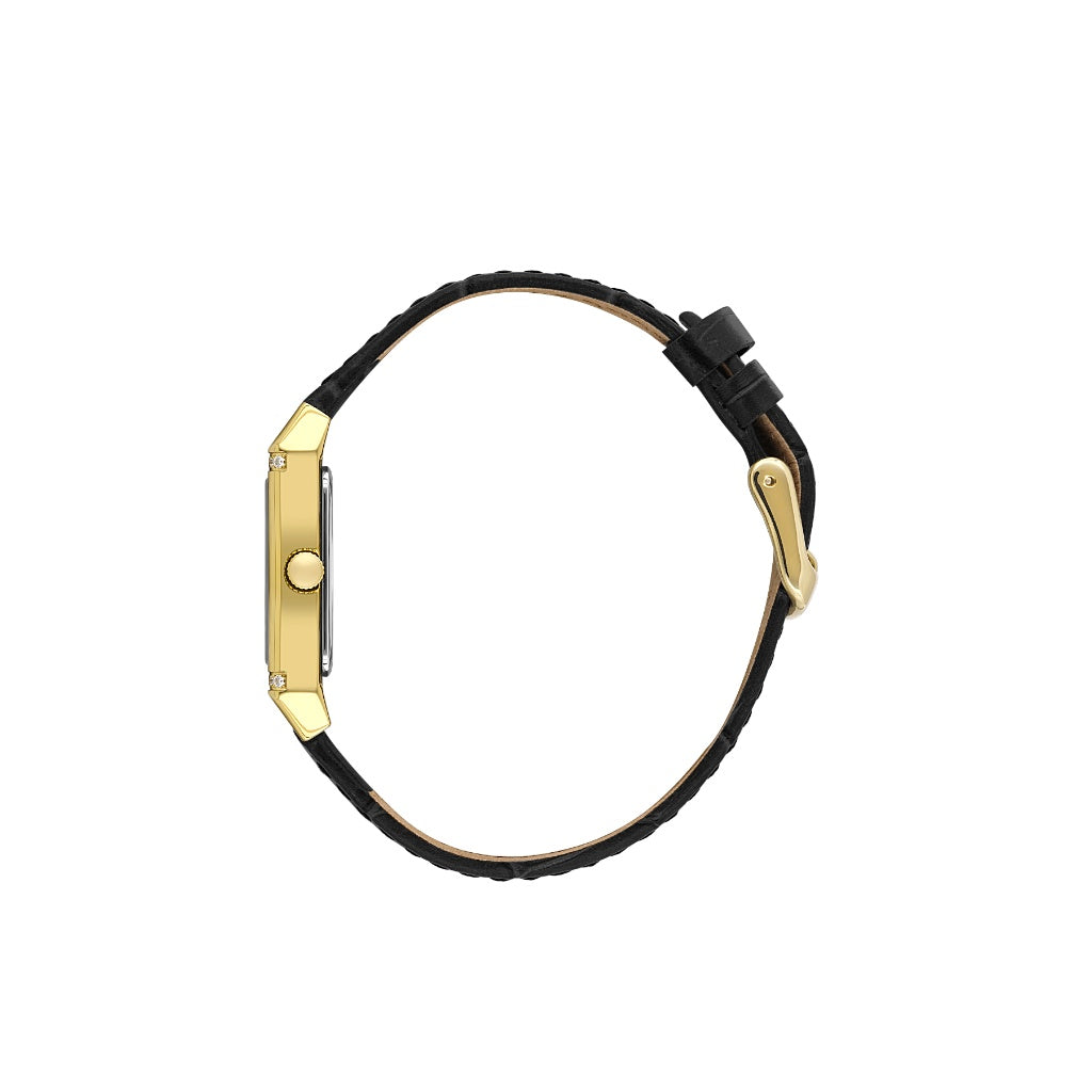 Santa Barbara Polo & Racquet Club Black Genuine Leather Watch for Women SB.1.10660-3