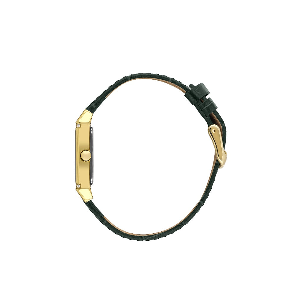 Santa Barbara Polo & Racquet Club Dark Green Genuine Leather Watch for Women SB.1.10660-4
