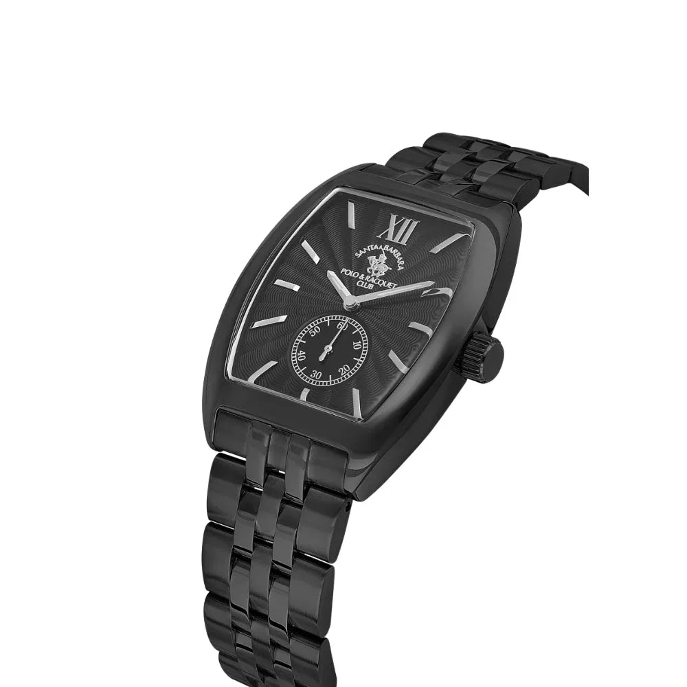 Santa Barbara Polo & Racquet Club Noble Black Stainless Steel Watch for Men SB.1.10661-5 - Daniel Klein Saudi Arabia