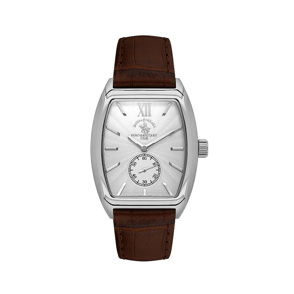 Santa Barbara Polo & Racquet Club Noble Brown Genuine Leather Watch for Men SB.1.10662-2 - Daniel Klein Saudi Arabia