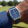 Santa Barbara Polo & Racquet Club Noble Dark Blue Genuine Leather Watch for Men SB.1.10662-3