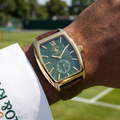Santa Barbara Polo & Racquet Club Noble Dark Brown Genuine Leather Watch for Men SB.1.10662-4