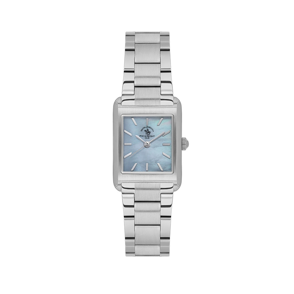 Santa Barbara Polo & Racquet Club Silver Stainless Steel Watch for Women SB.1.10663-2
